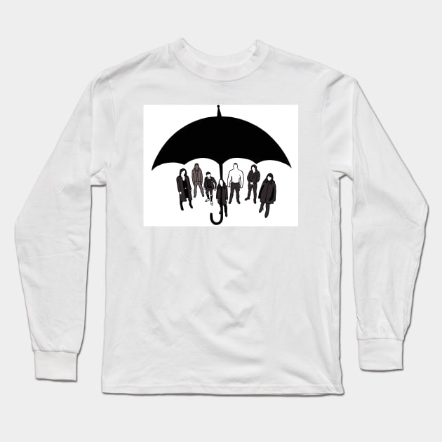 Protection Under the Umbrella Long Sleeve T-Shirt by MamaODea